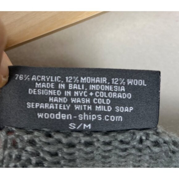 Wooden Ships Sweater Striped Pattern Mohair Wool‎ blend size S/M - Picture 6 of 6